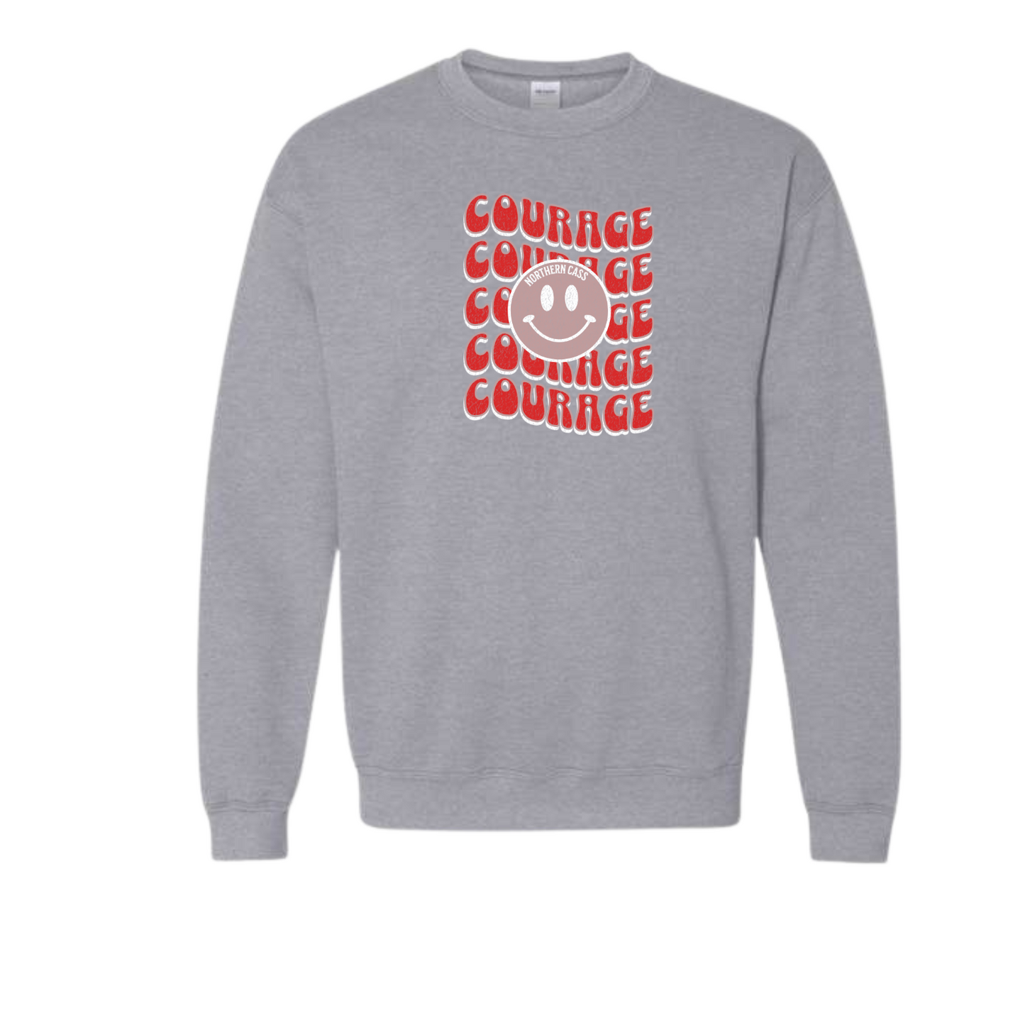 NC House Colors Adult Gray Crew