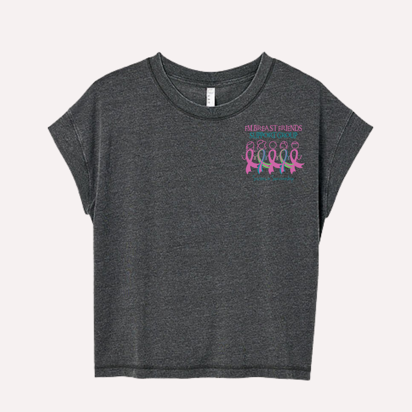 FMBF Women's Vintage Washed Black Tee