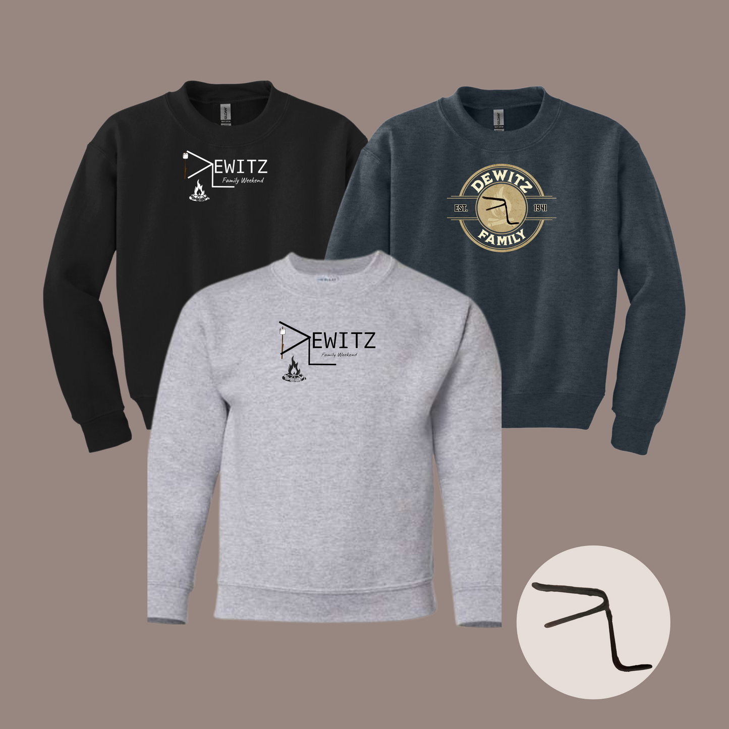 Dewitz Family- Youth Heavy Blend Crewneck