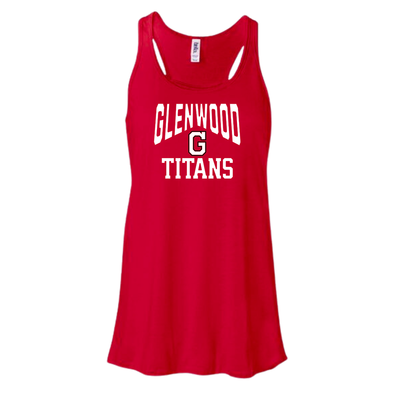 Women's Flowy Racerback Tank- Titans