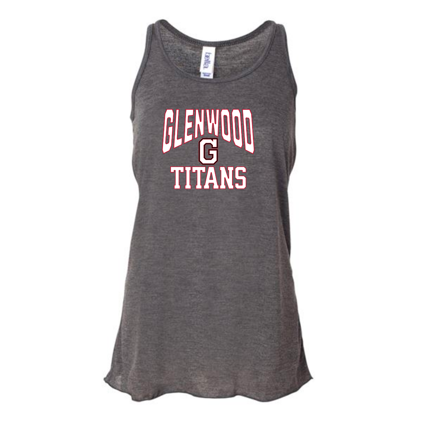 Women's Flowy Racerback Tank- Titans