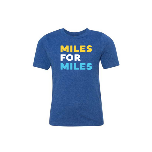 Miles for Miles Triblend Tee- Youth
