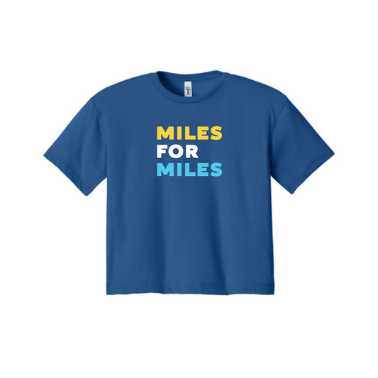 Miles for Miles- Women's Crop Tee