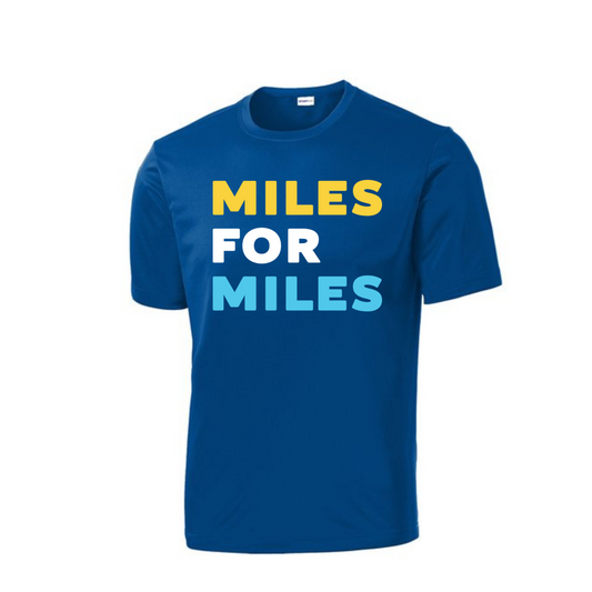 Miles for Miles- YOUTH Tech Shirt