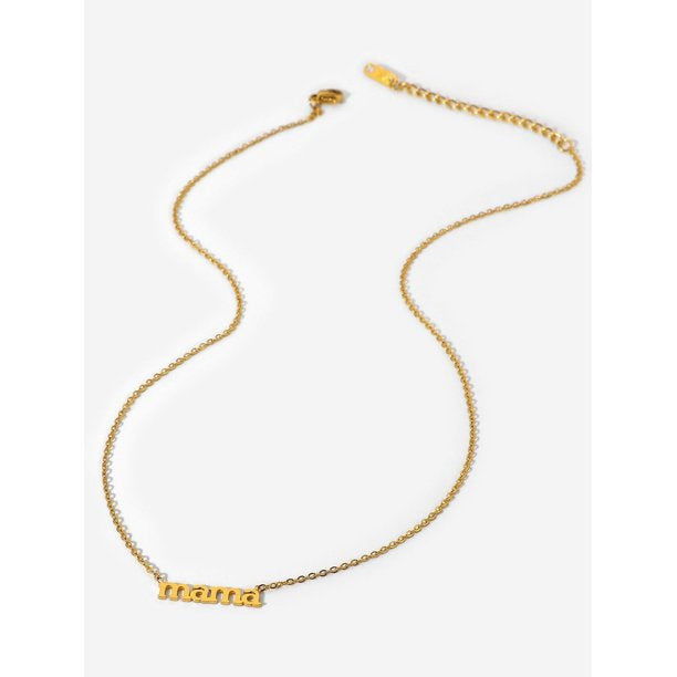 Mama Gold Plated Necklace